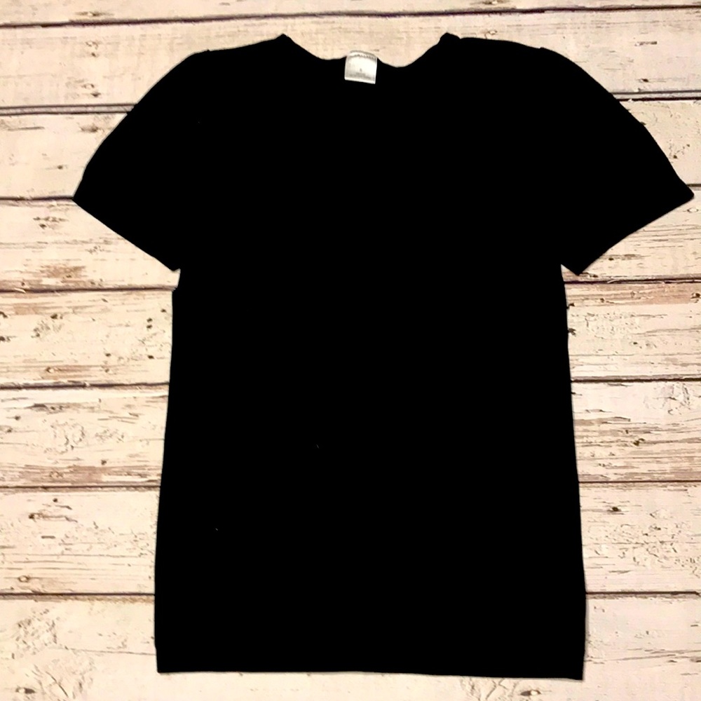 Black tight fitted shirt